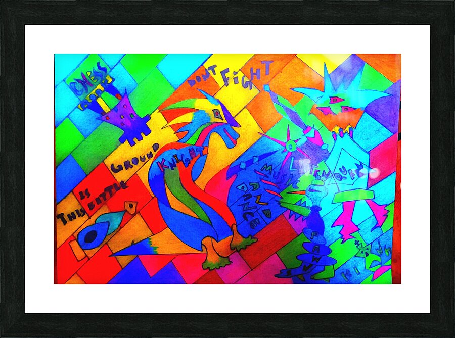 Chess Pieces  Picture Frame print