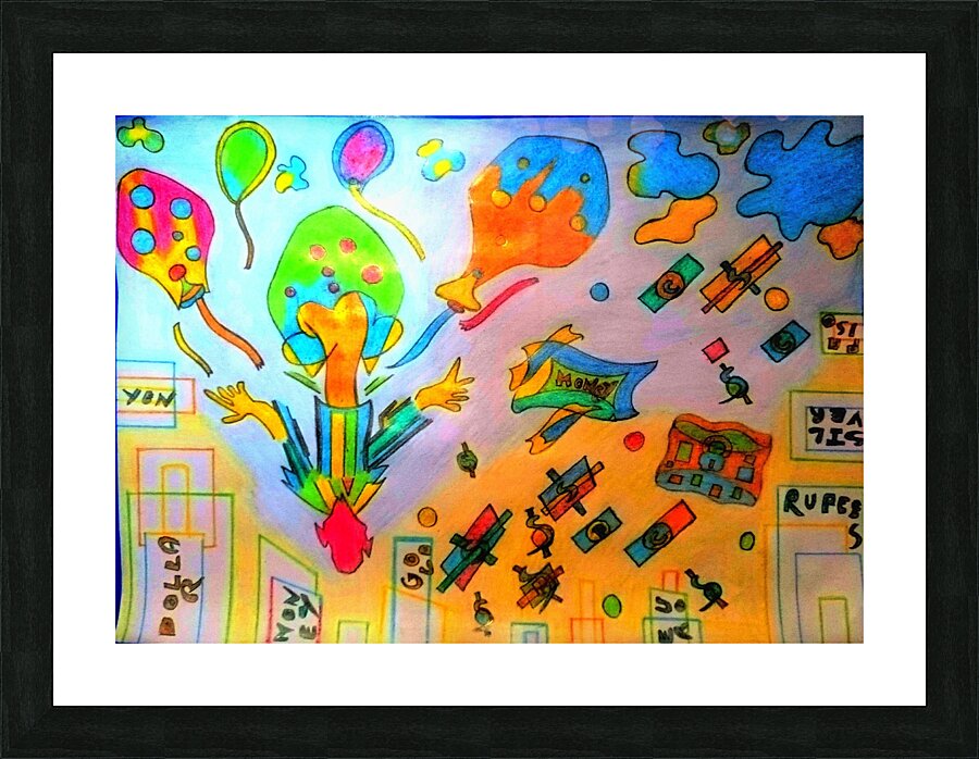 Slip from Ballons  Picture Frame print