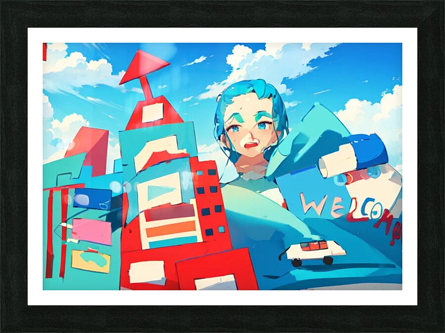 man Picture Frame print