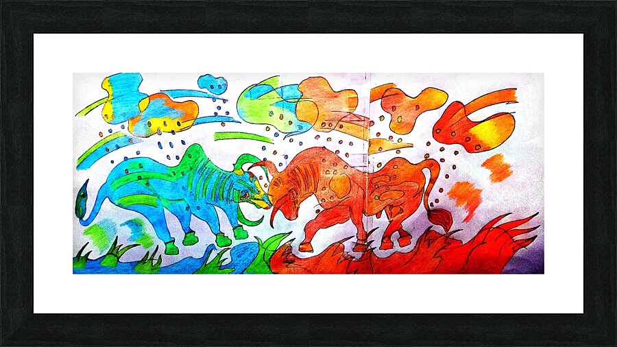 Bulls Picture Frame print
