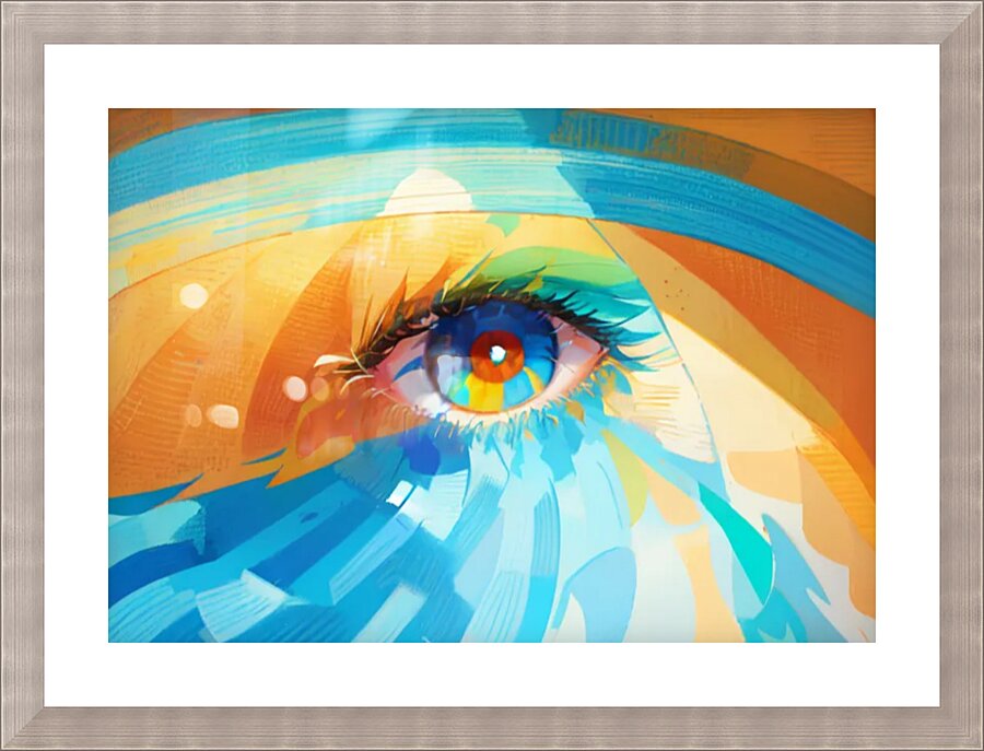 One eye Picture Frame print