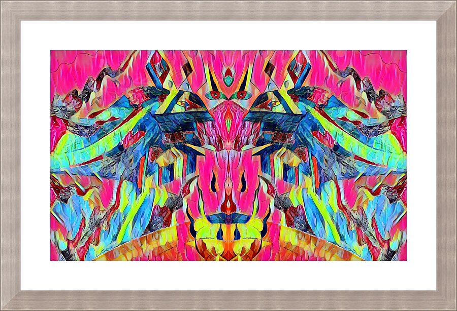 Parrot Hut Picture Frame print