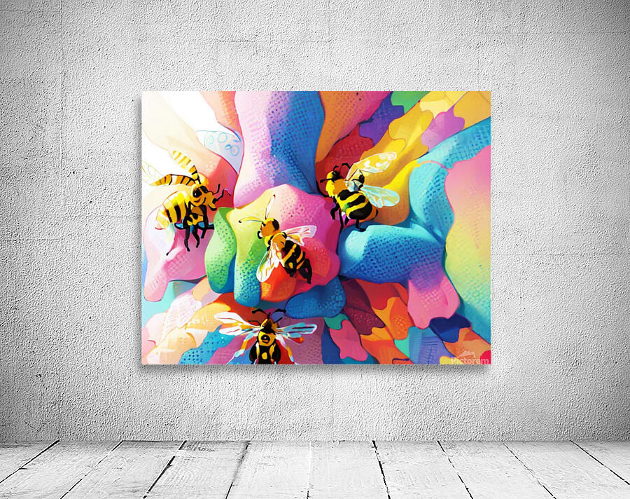 fist with bone and bee Wall Preview
