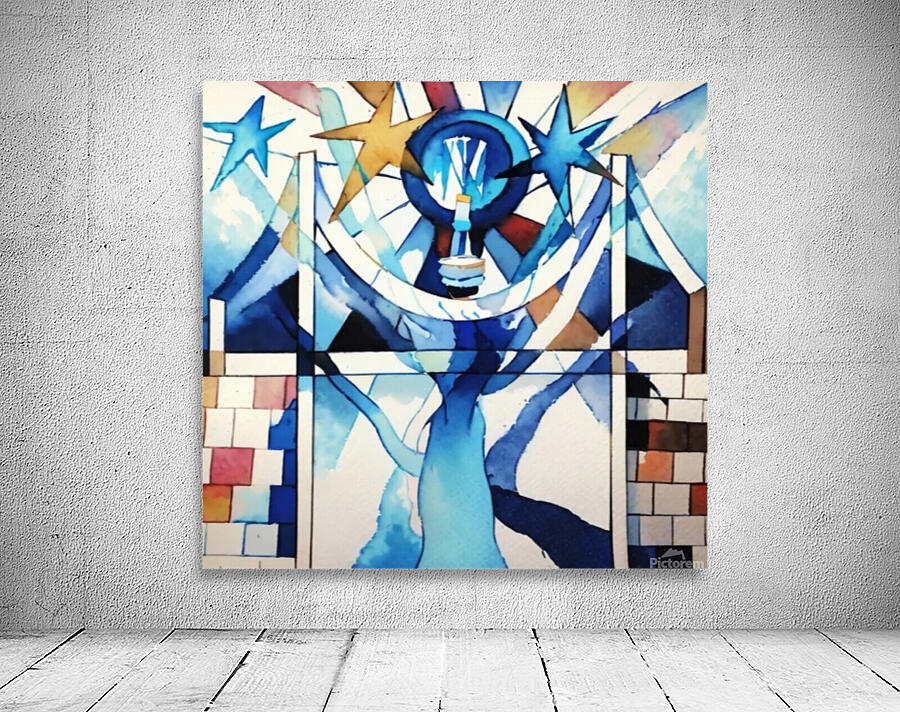 bulb on tree Wall Preview