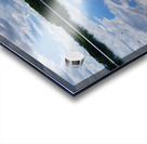 panorama cloudy lake Acrylic print