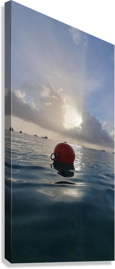 Alone at sea Canvas Print