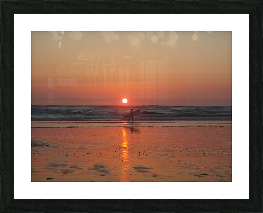 dream surf Picture Frame print