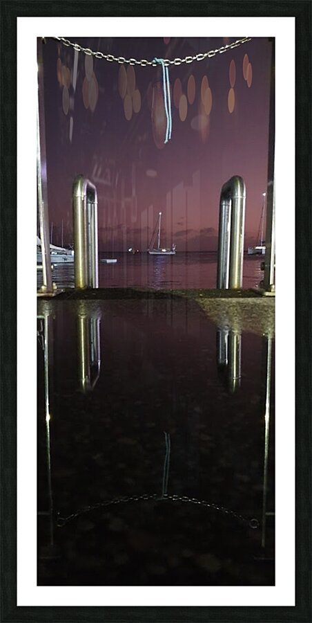 dock by nigth Picture Frame print