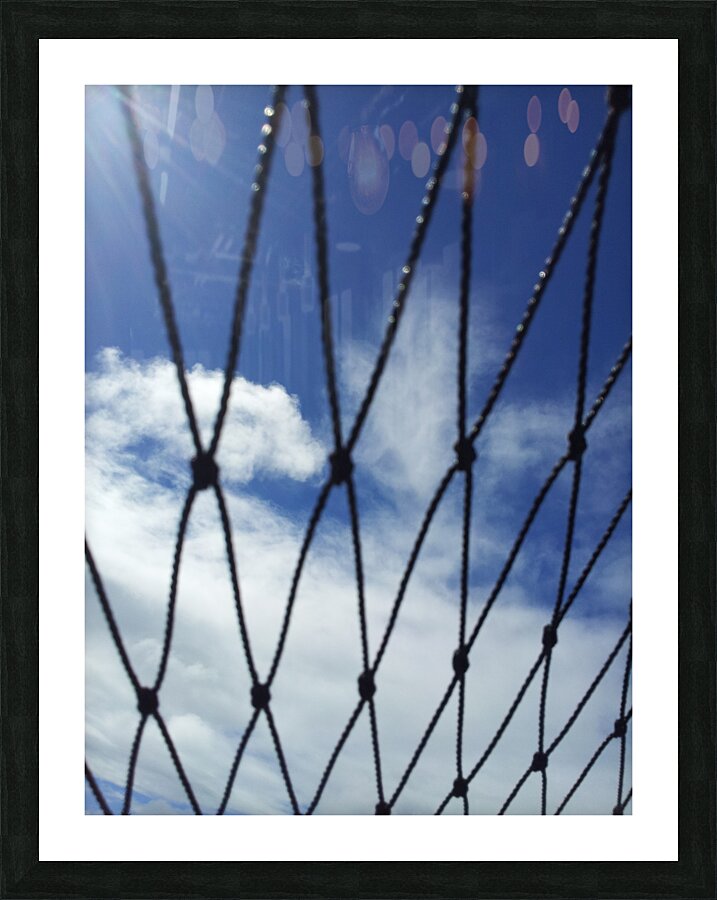 cloud fisherman Picture Frame print