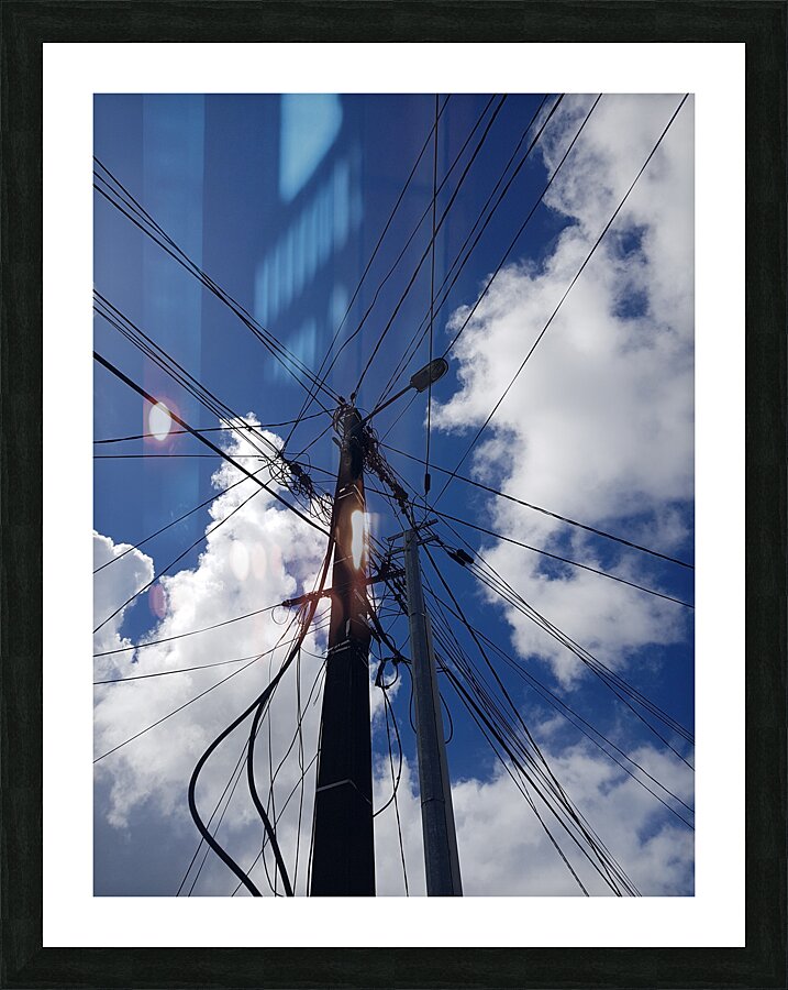 wire tangle Picture Frame print