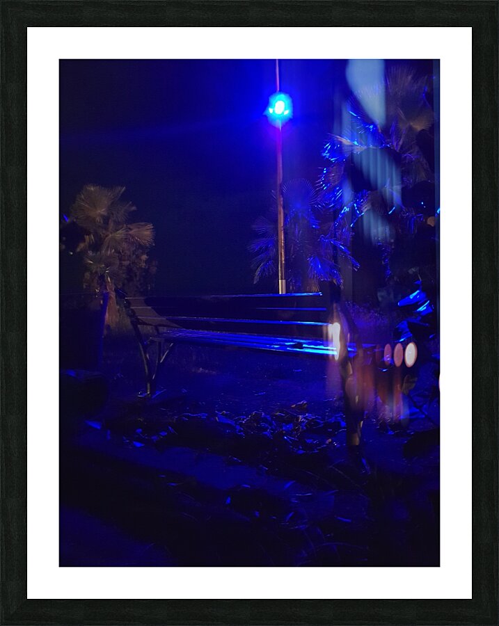 Blue night Picture Frame print