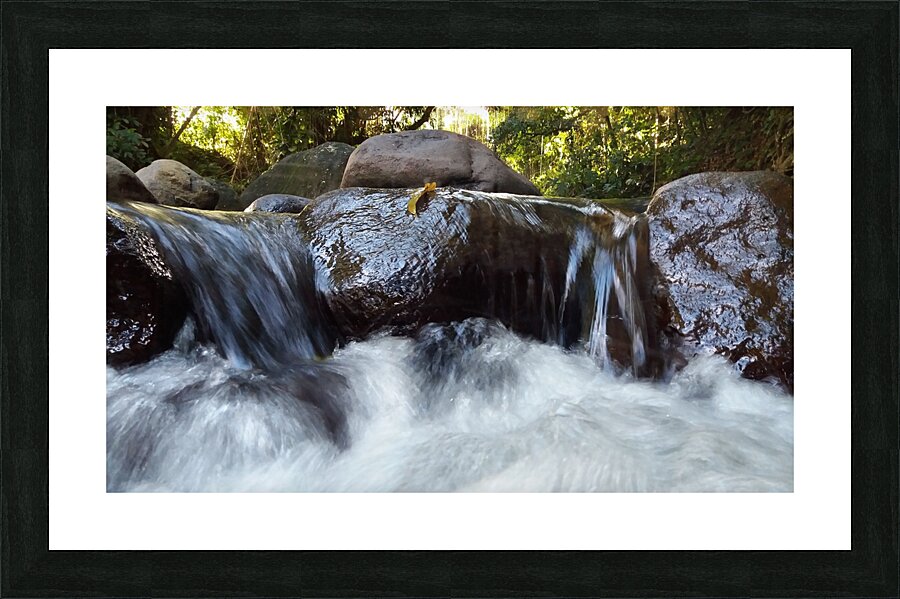 miniature waterfall Picture Frame print
