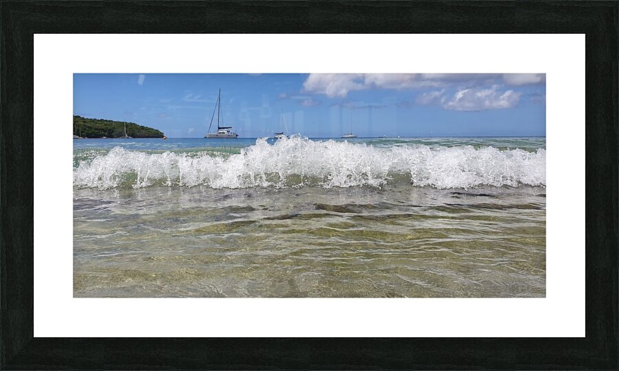 big wave Picture Frame print