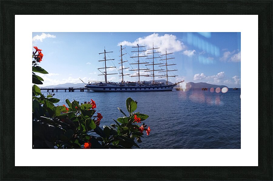 flowery stopover Picture Frame print