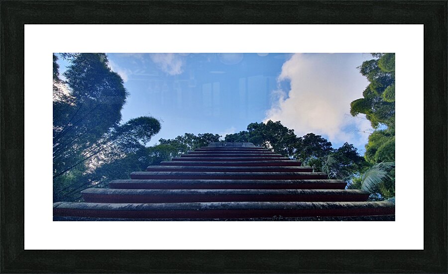 lost pyramid Picture Frame print