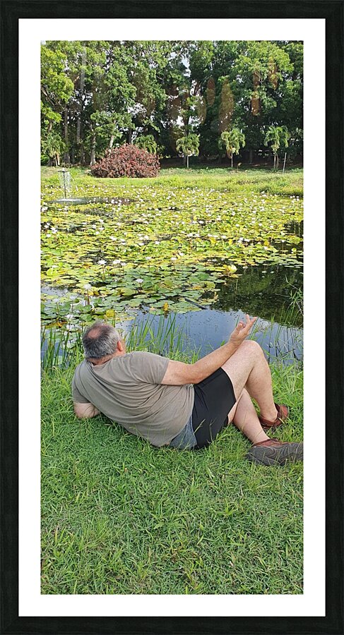 meditate Picture Frame print