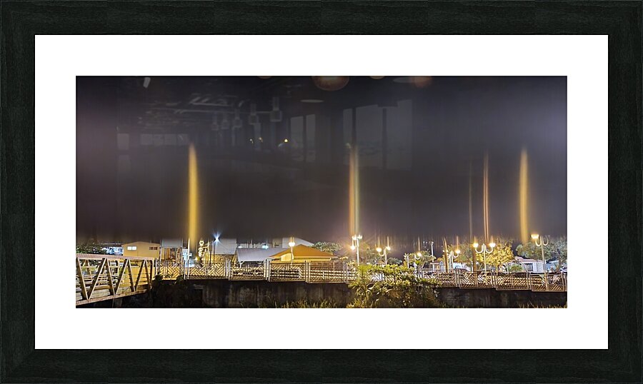 ascending lights Picture Frame print