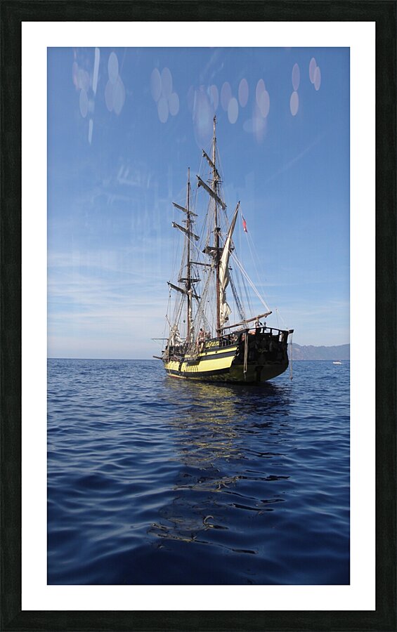 sail into the unknown Picture Frame print