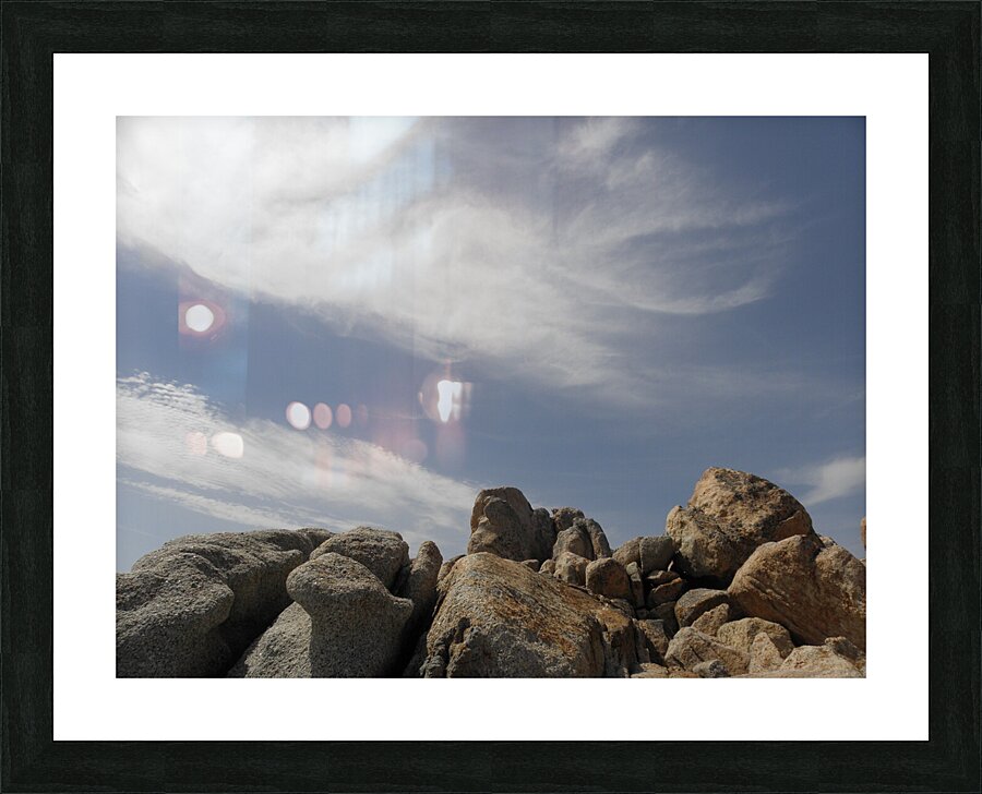 watch the clouds Picture Frame print