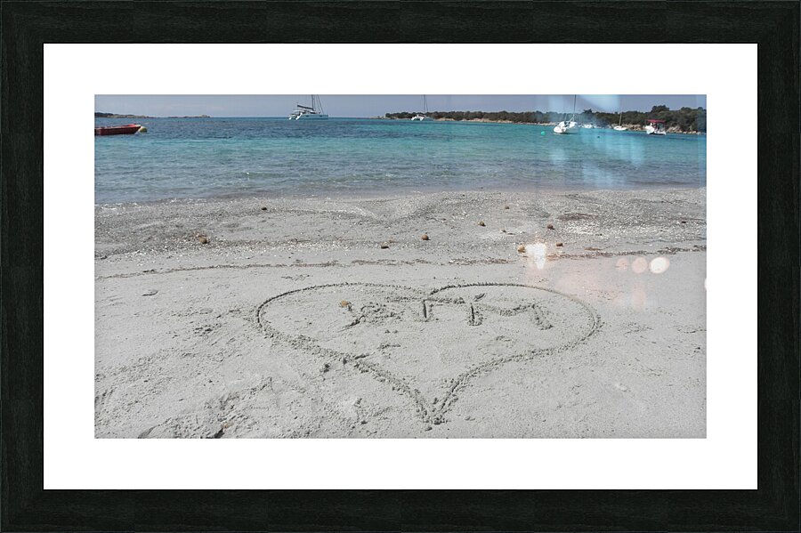 declaration of love Picture Frame print
