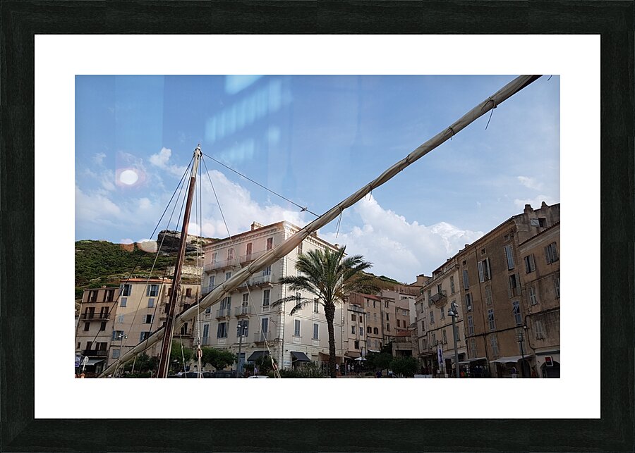 docking in town Picture Frame print
