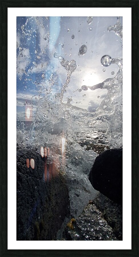 marine splash Picture Frame print