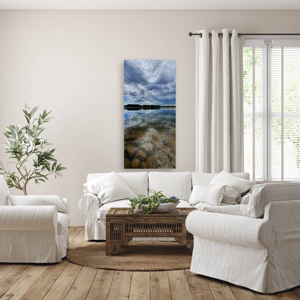 cloudy lake Reproduction