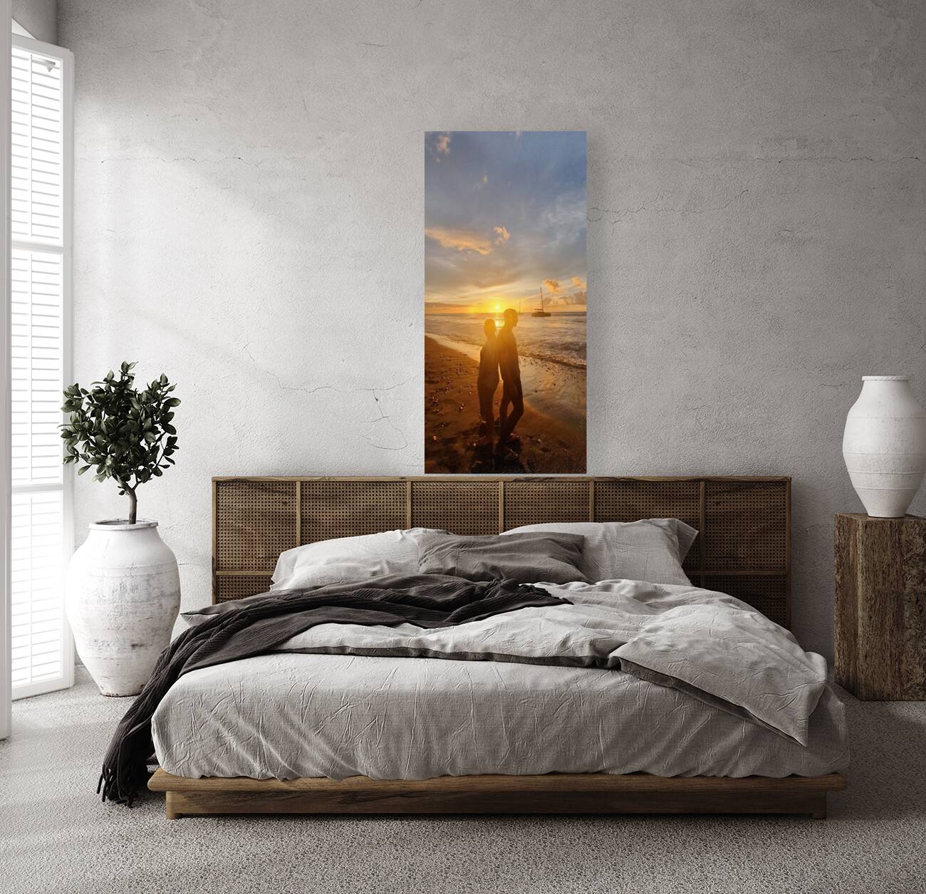 friends at sunset Reproduction