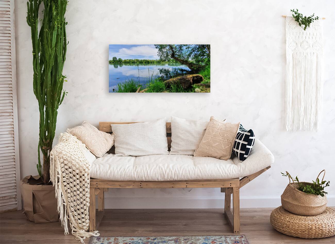 lake in spring Reproduction