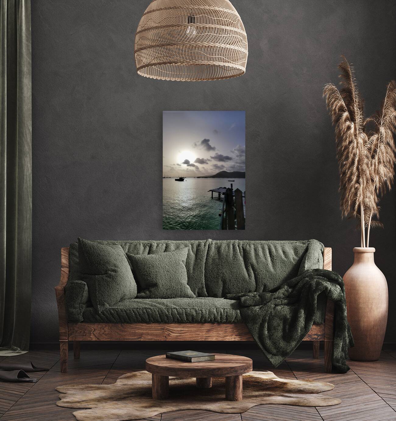 twilight seaside Reproduction