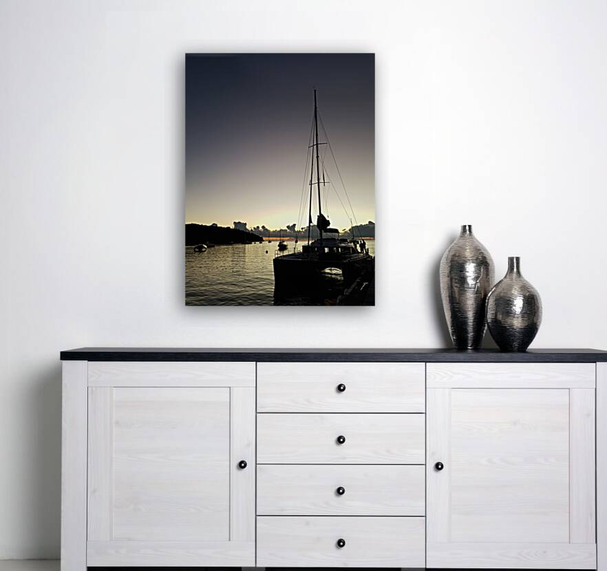 dock at dusk Reproduction