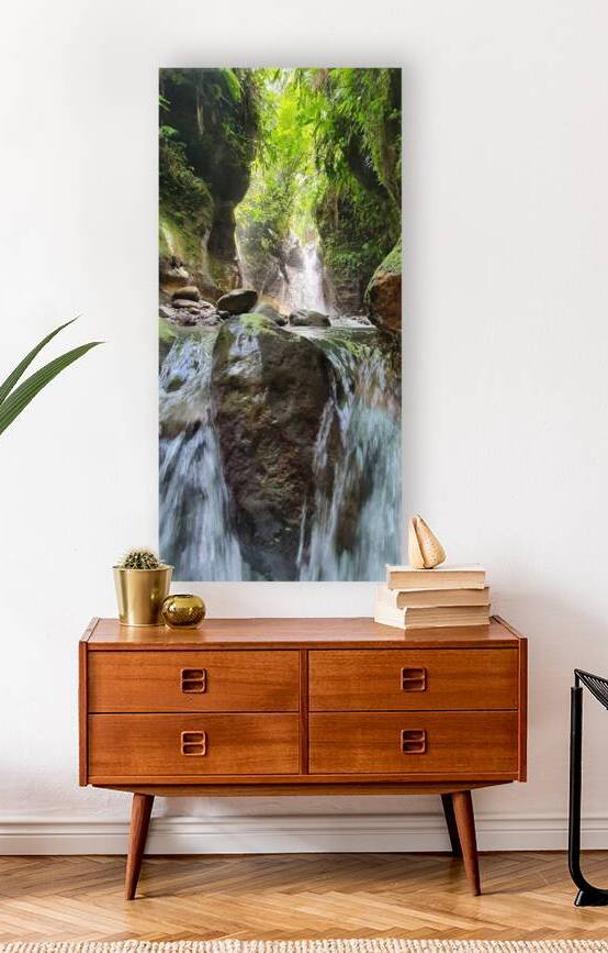 Secret waterfall Martinique FWI by Carinou Art