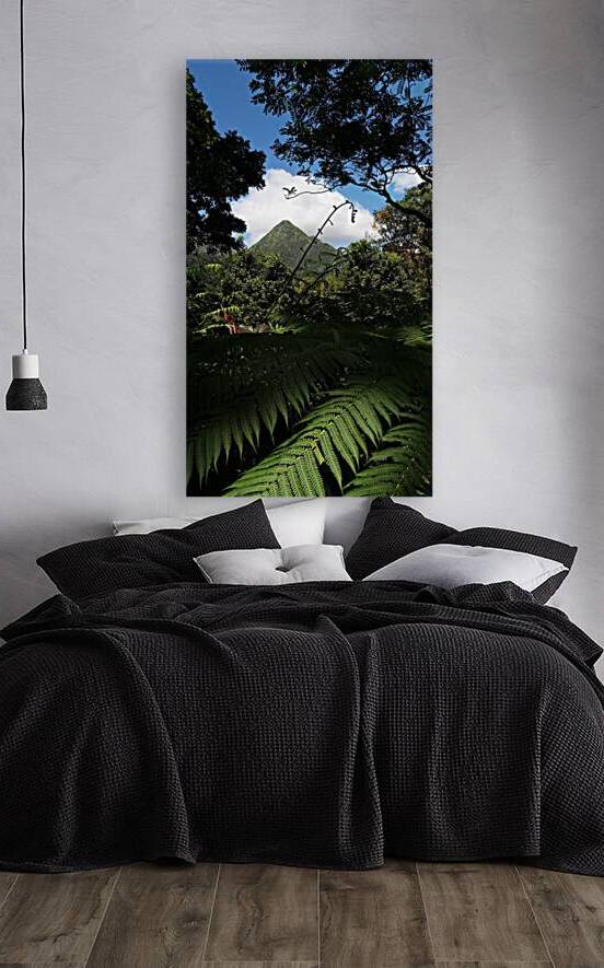 peak of the carbet Martinique FWI by Carinou Art