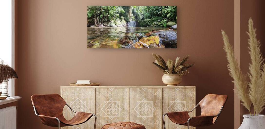 river in Martinique FWI by Carinou Art