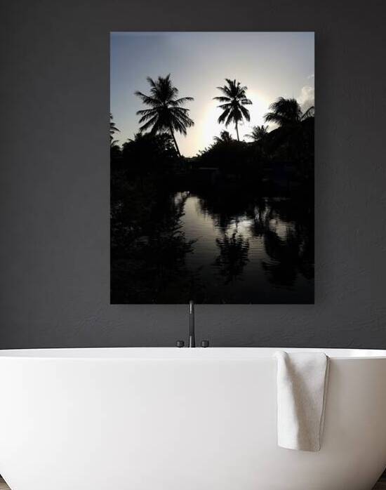 river at sunset Reproduction