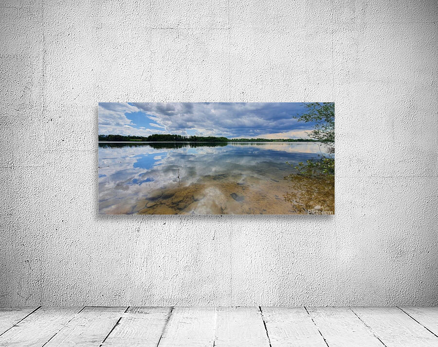 panorama cloudy lake Wall Preview