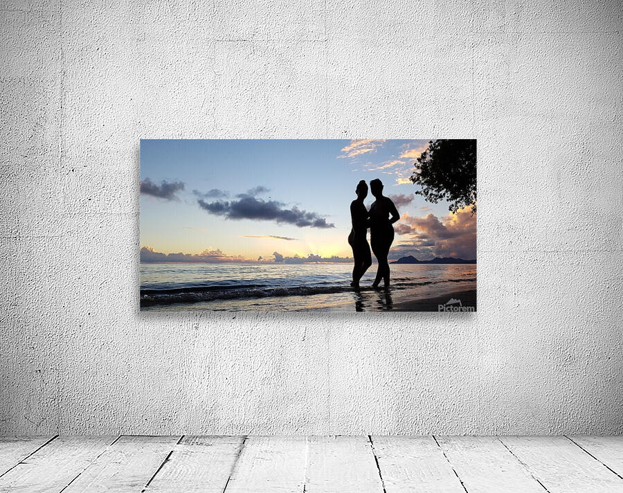 sisters at sunset Wall Preview