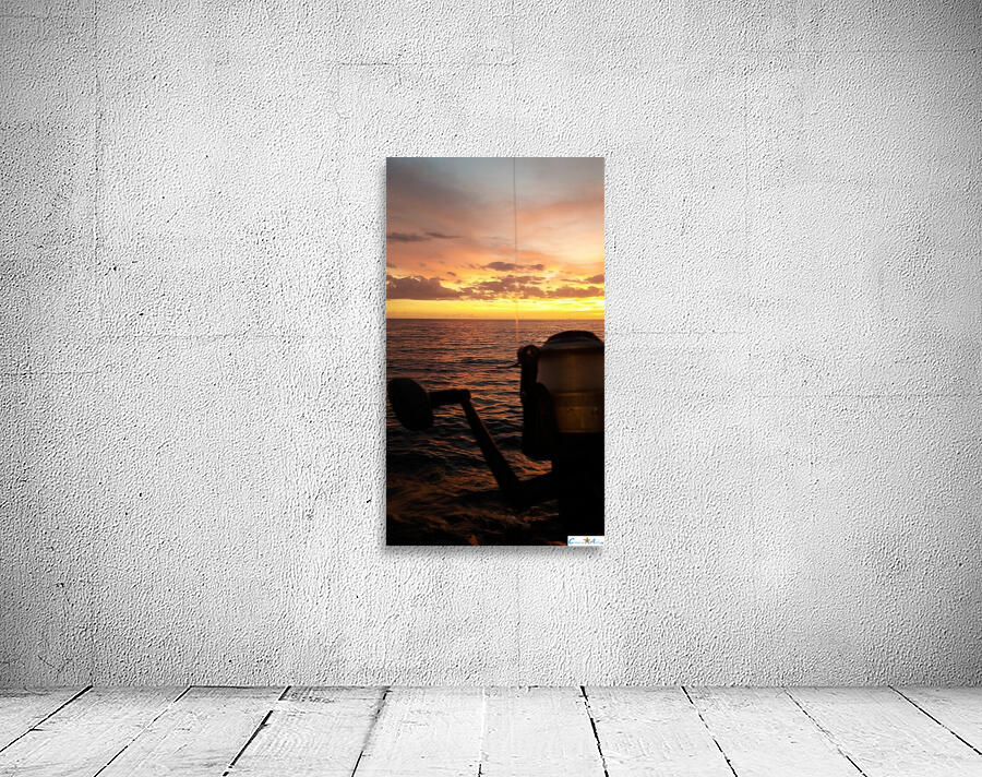 a fishing evening Wall Preview