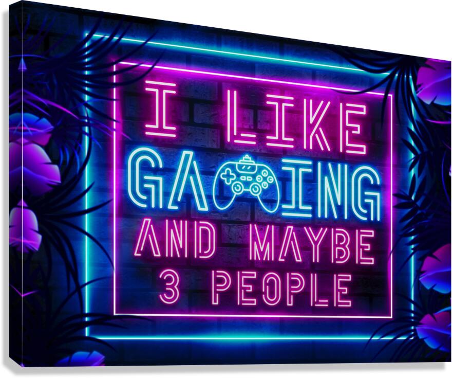Gaming Gamer Quote 21 Canvas Print