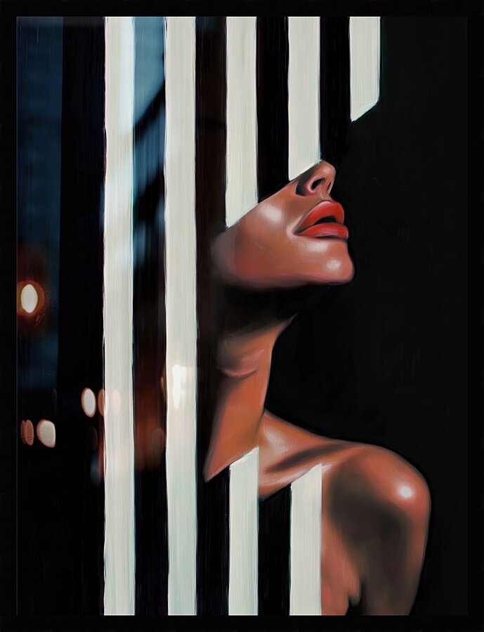 Shadow Adorn Picture Frame print