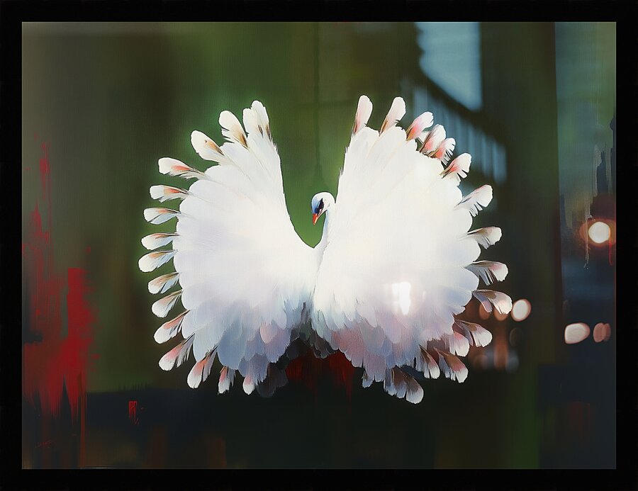 Peacock Picture Frame print