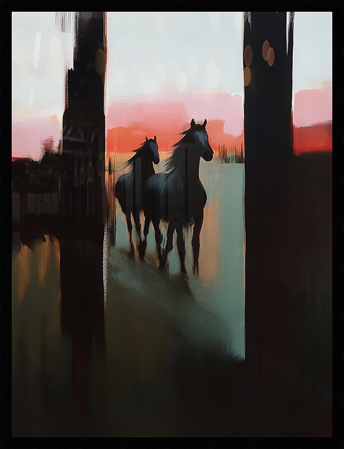Stables Picture Frame print