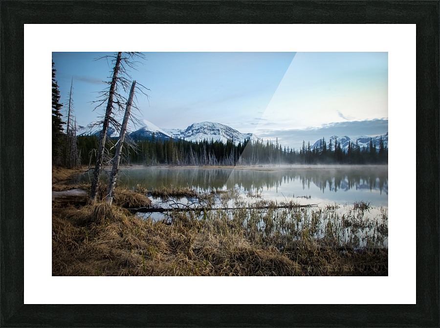 Mountains at dawn Picture Frame print