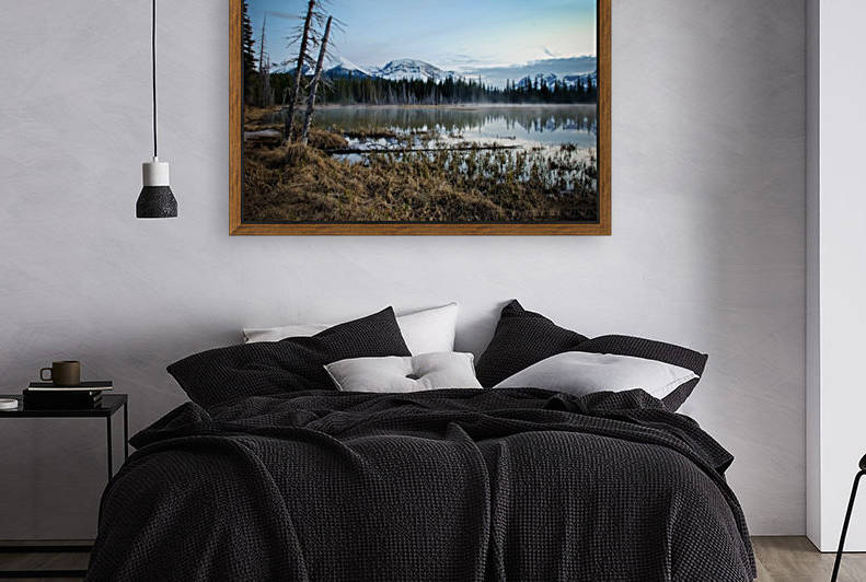 Mountains at dawn by Marie-Andree Blais