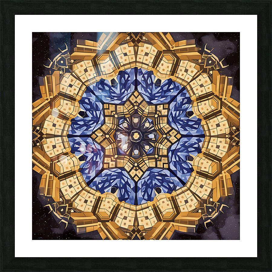 ArtXcl 1006 Mandala tiles Picture Frame print