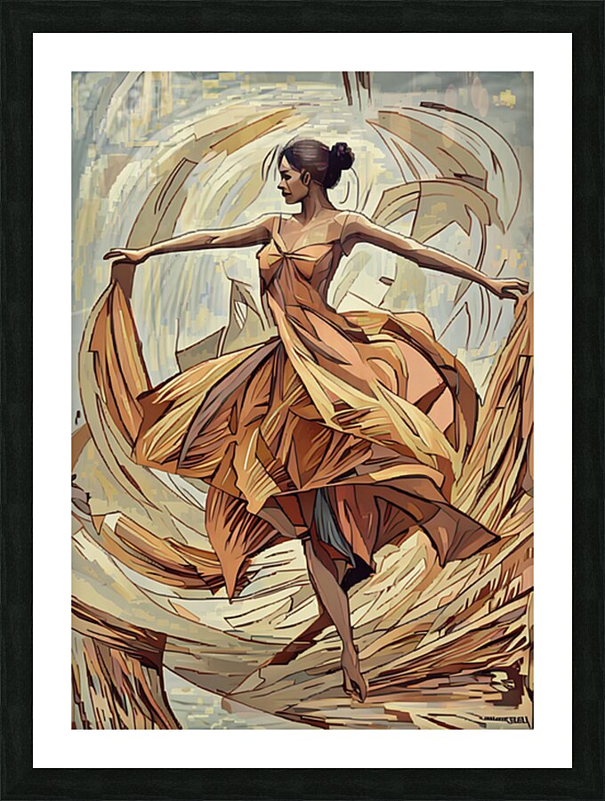 ArtXcl 044 female dancer in Fashion Illustration by Arte Fino Fashion