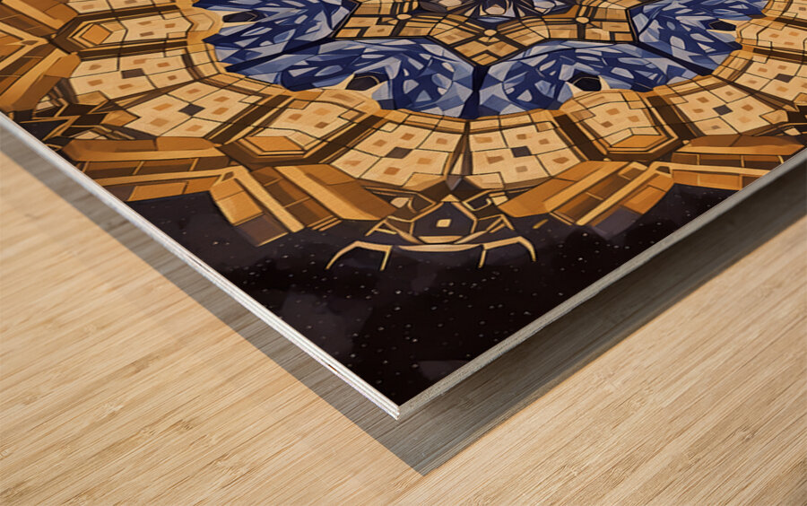 ArtXcl 1006 Mandala tiles Wood print
