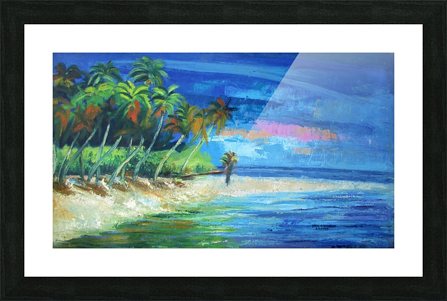 Beachside Exchange Picture Frame print