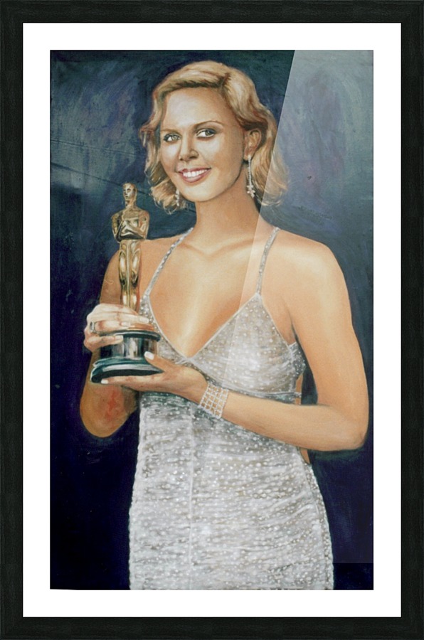 Charlize Theron Picture Frame print