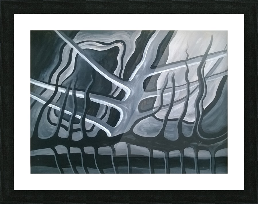 Echoes5 Picture Frame print